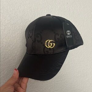 Gucci Black GG Logo Cap